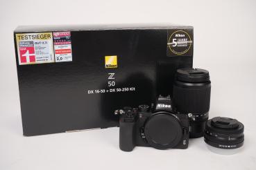 Nikon Z50 mit 16-50mm + 50-250mm - Gebrauchtartikel